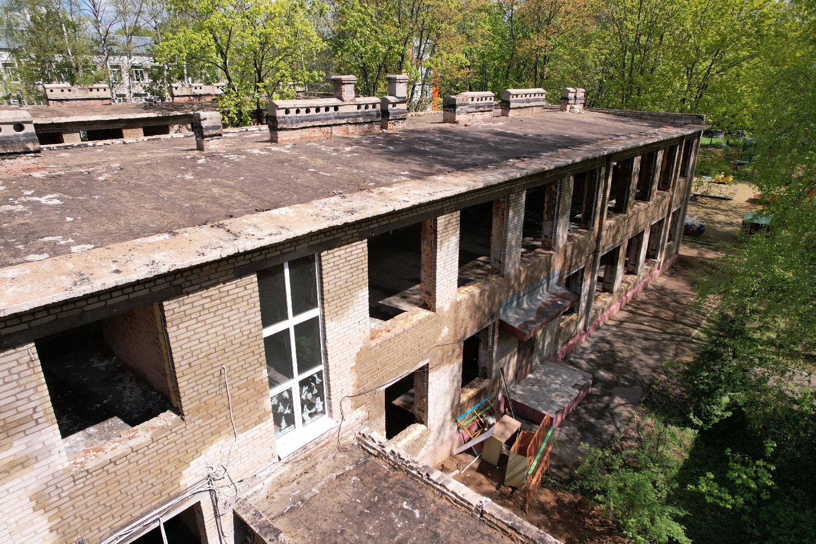 видео с коптера,  детский сад при Лицее  4 в королеве,