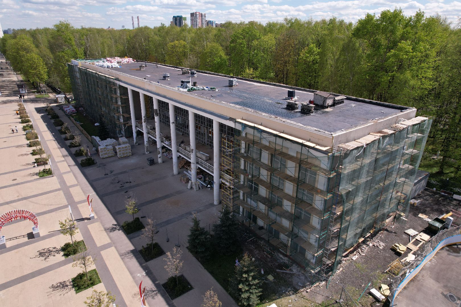 видео с коптера, детская школа искусств в Королеве ,