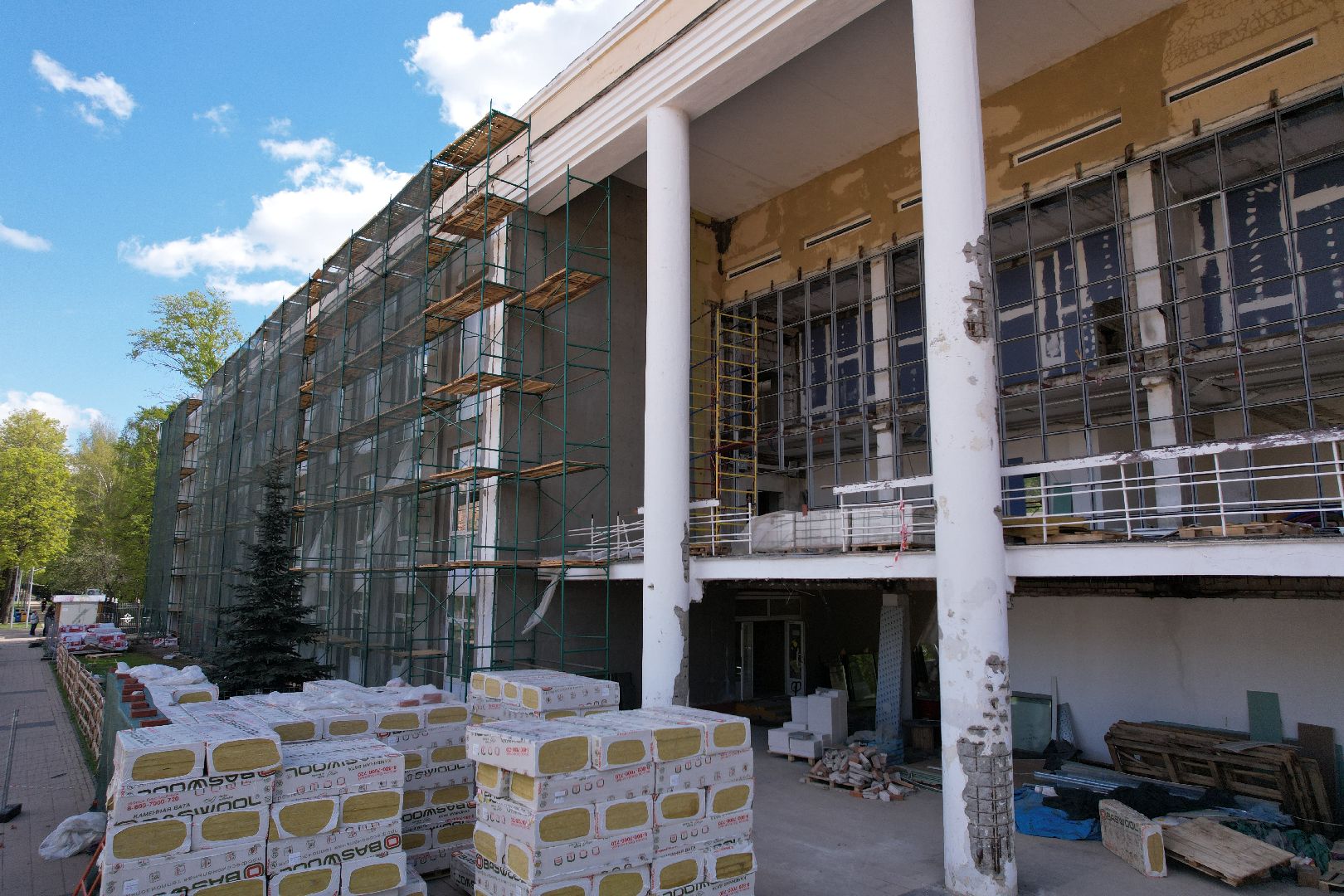 видео с коптера, детская школа искусств в Королеве ,