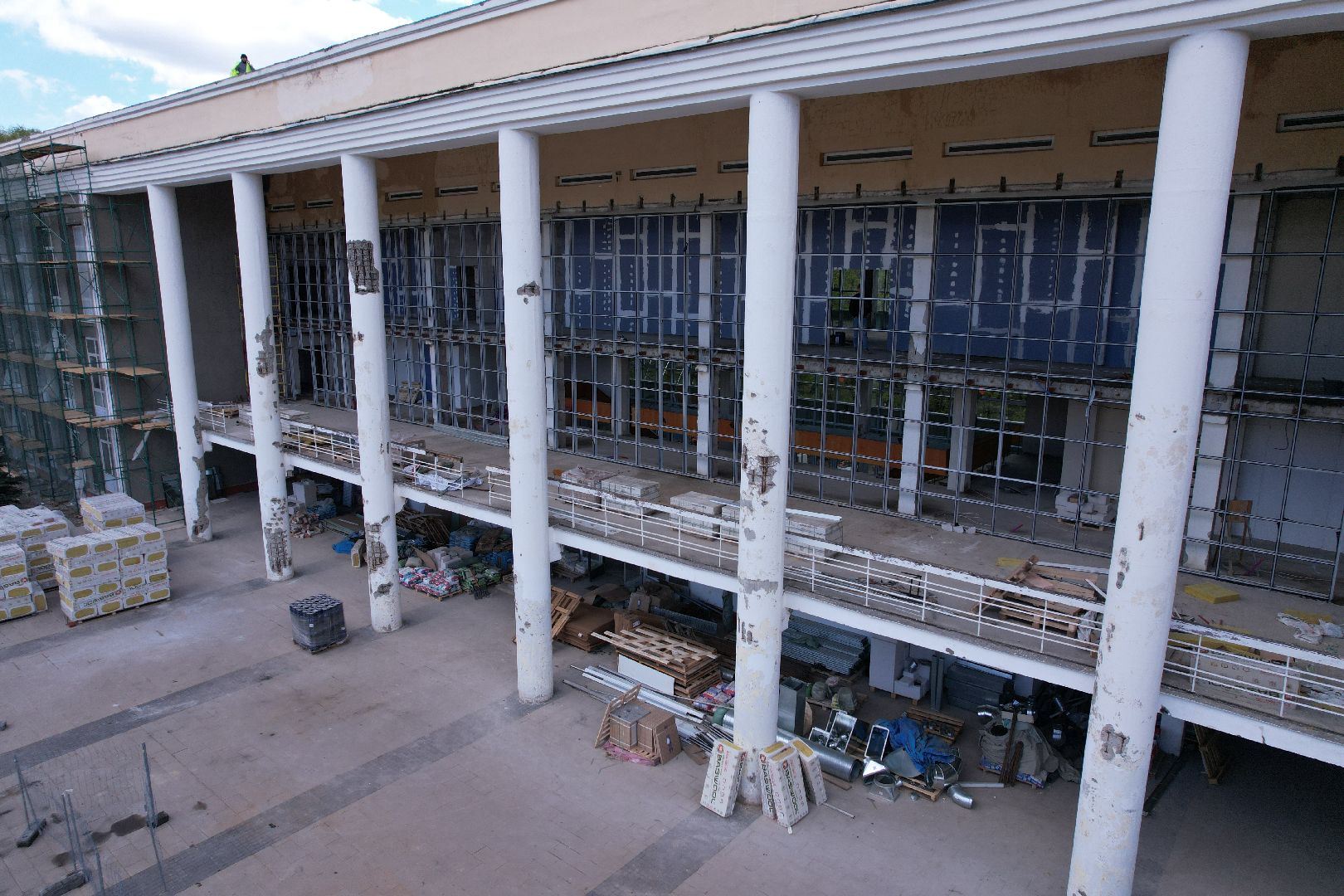видео с коптера, детская школа искусств в Королеве ,