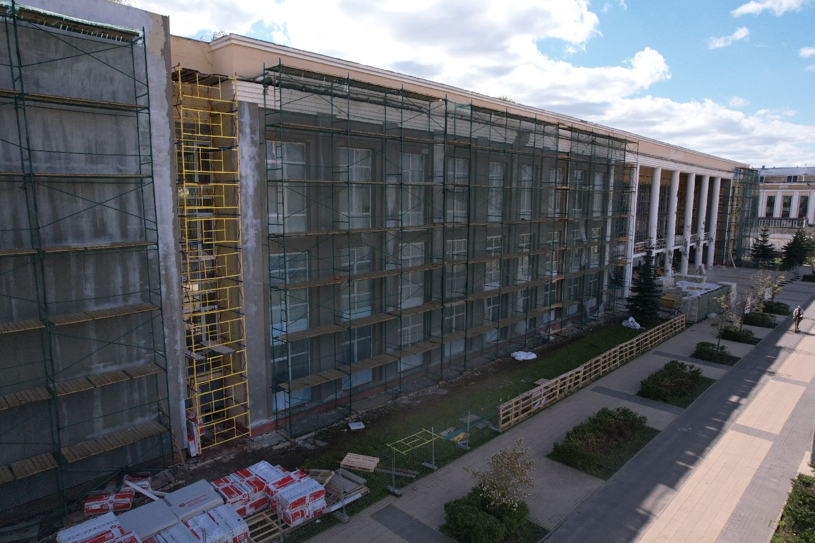 видео с коптера, детская школа искусств в Королеве ,