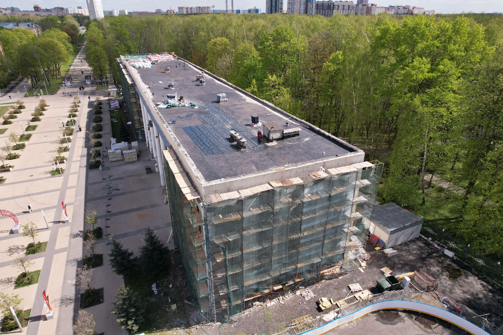 видео с коптера, детская школа искусств в Королеве ,