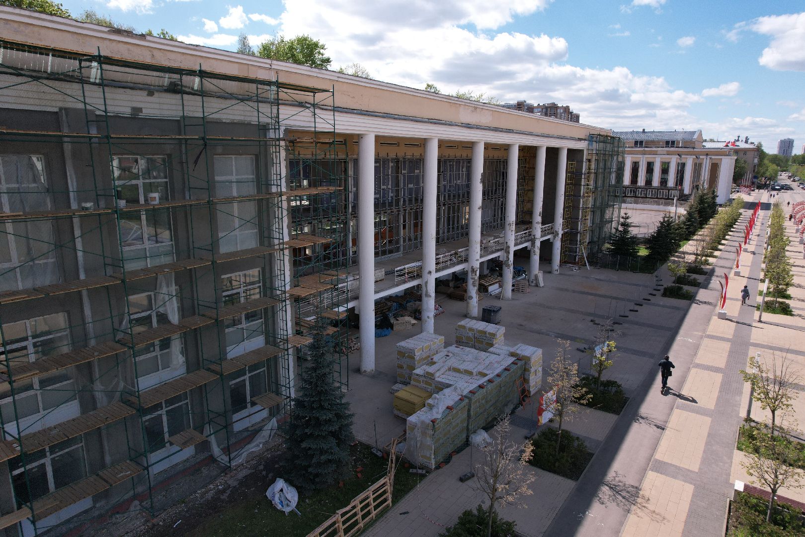 видео с коптера, детская школа искусств в Королеве ,