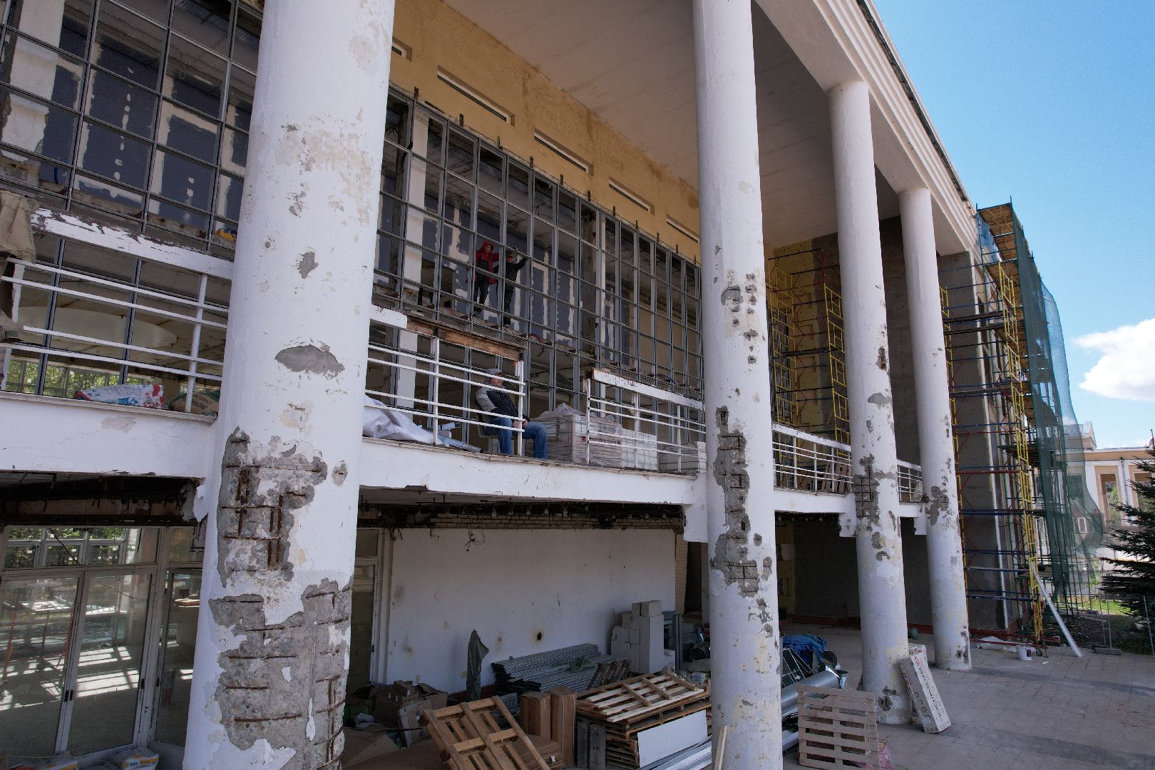 видео с коптера, детская школа искусств в Королеве ,