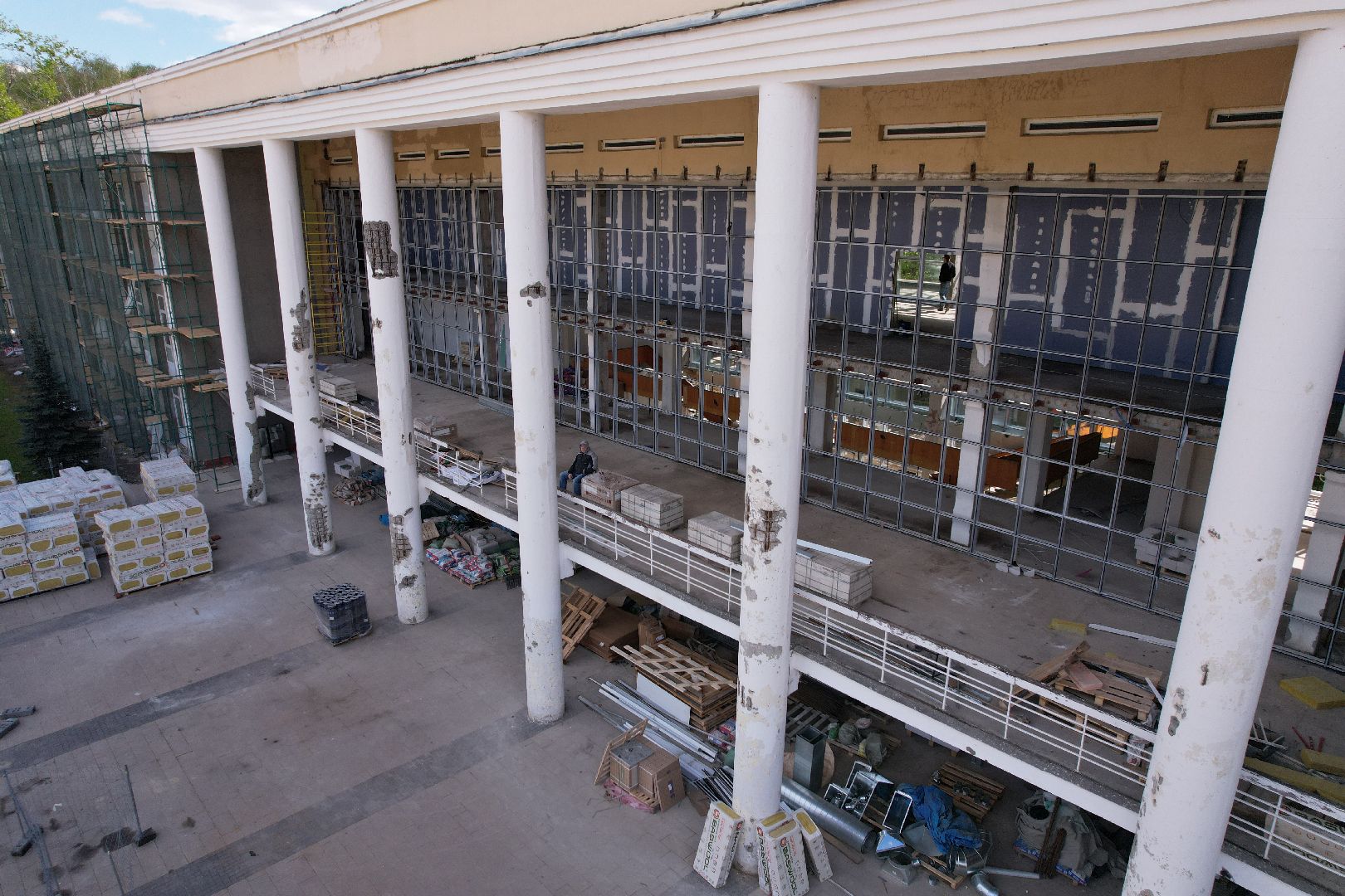 видео с коптера, детская школа искусств в Королеве ,