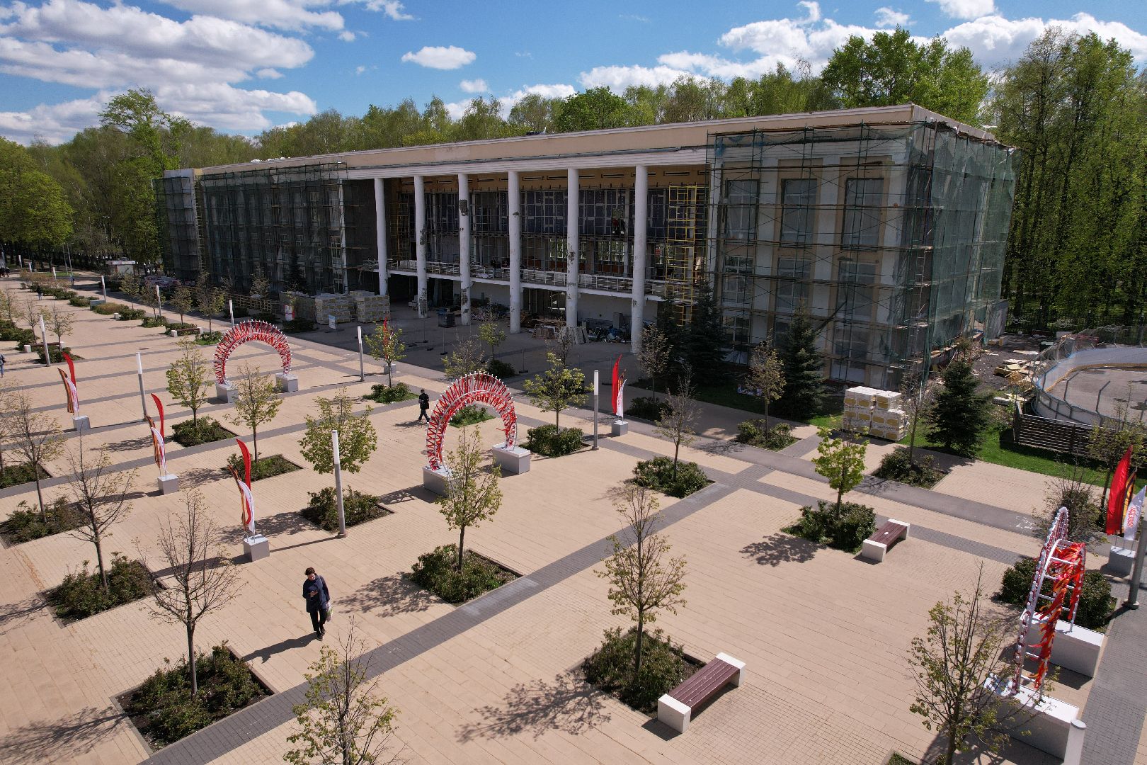 видео с коптера, детская школа искусств в Королеве ,