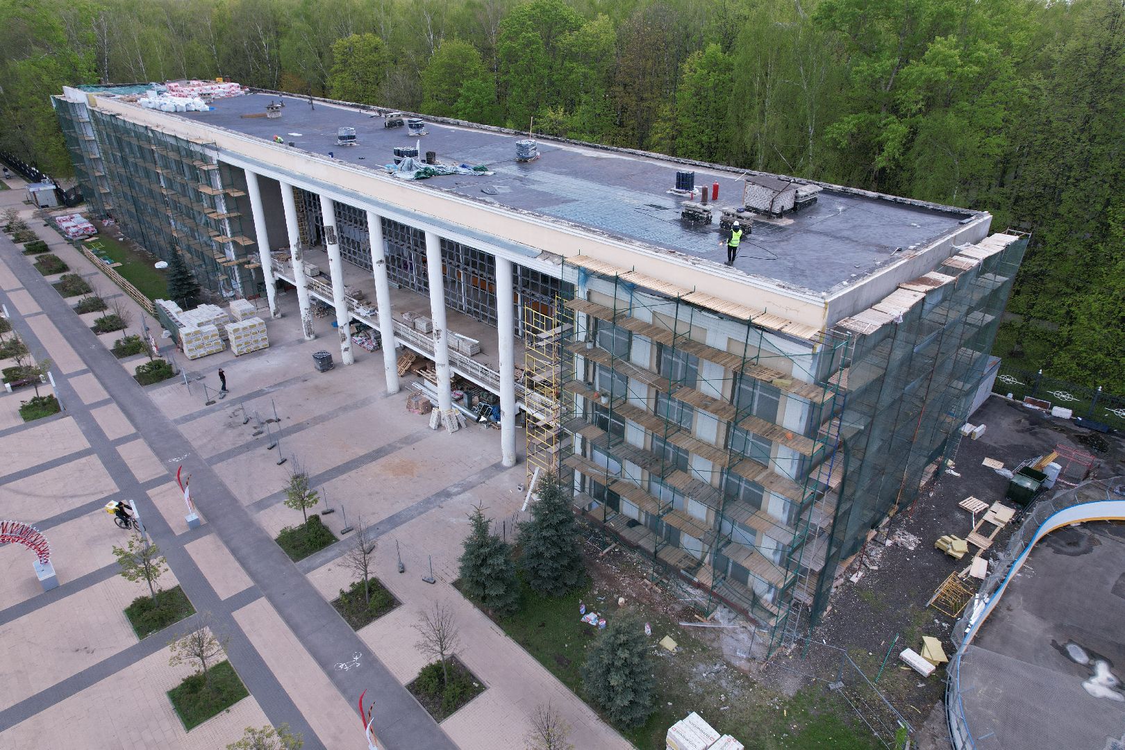 видео с коптера, детская школа искусств в Королеве ,