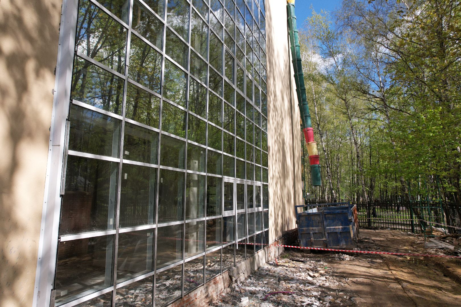 видео с коптера, детская школа искусств в Королеве ,