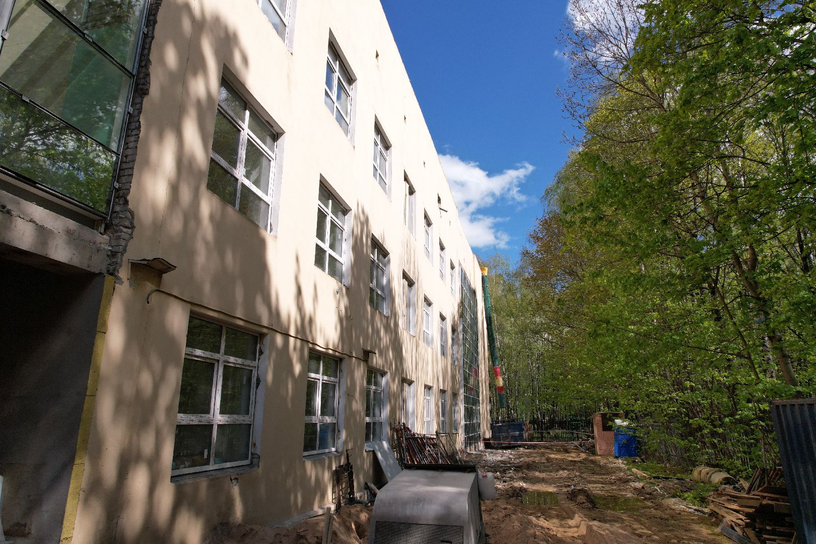 видео с коптера, детская школа искусств в Королеве ,