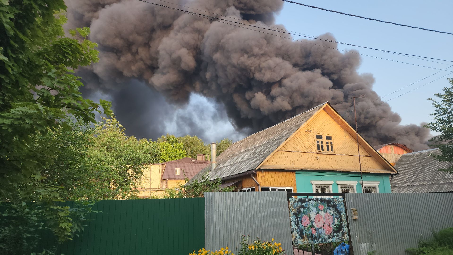 пушкино, пожар, склад, чп, возгорание,