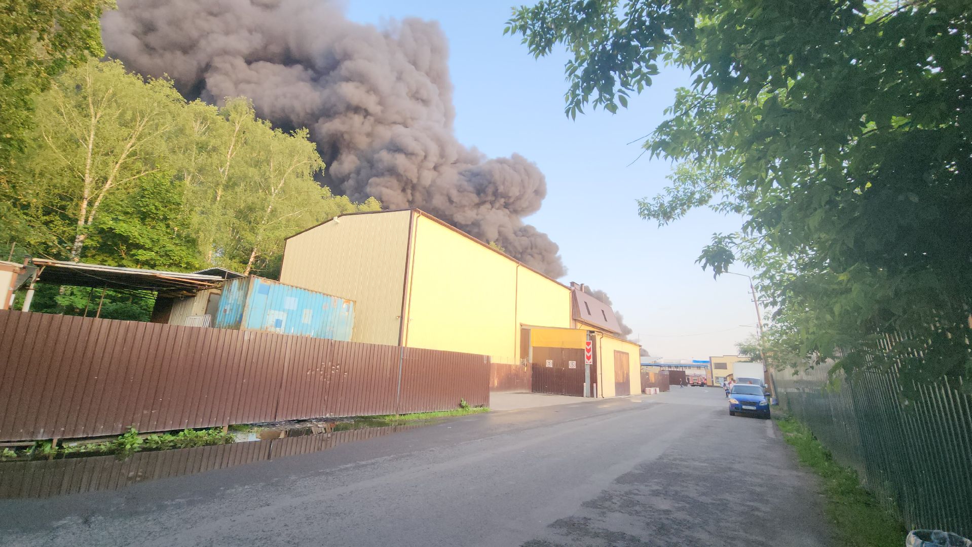 пушкино, пожар, склад, чп, возгорание,