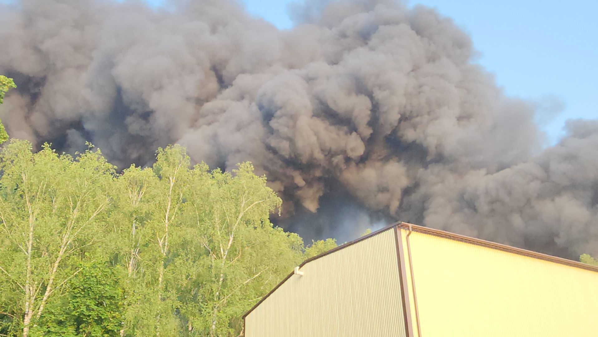 пушкино, пожар, склад, чп, возгорание,