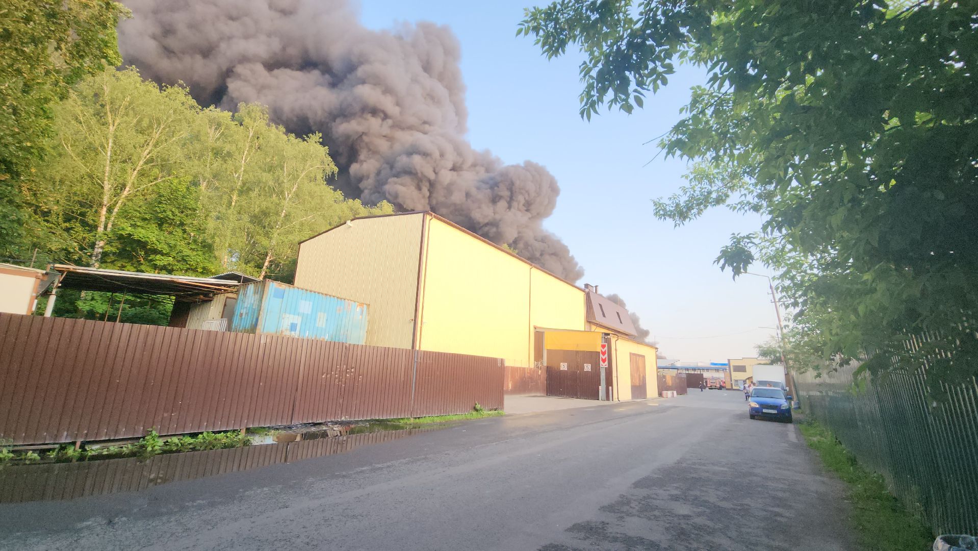 пушкино, пожар, склад, чп, возгорание,