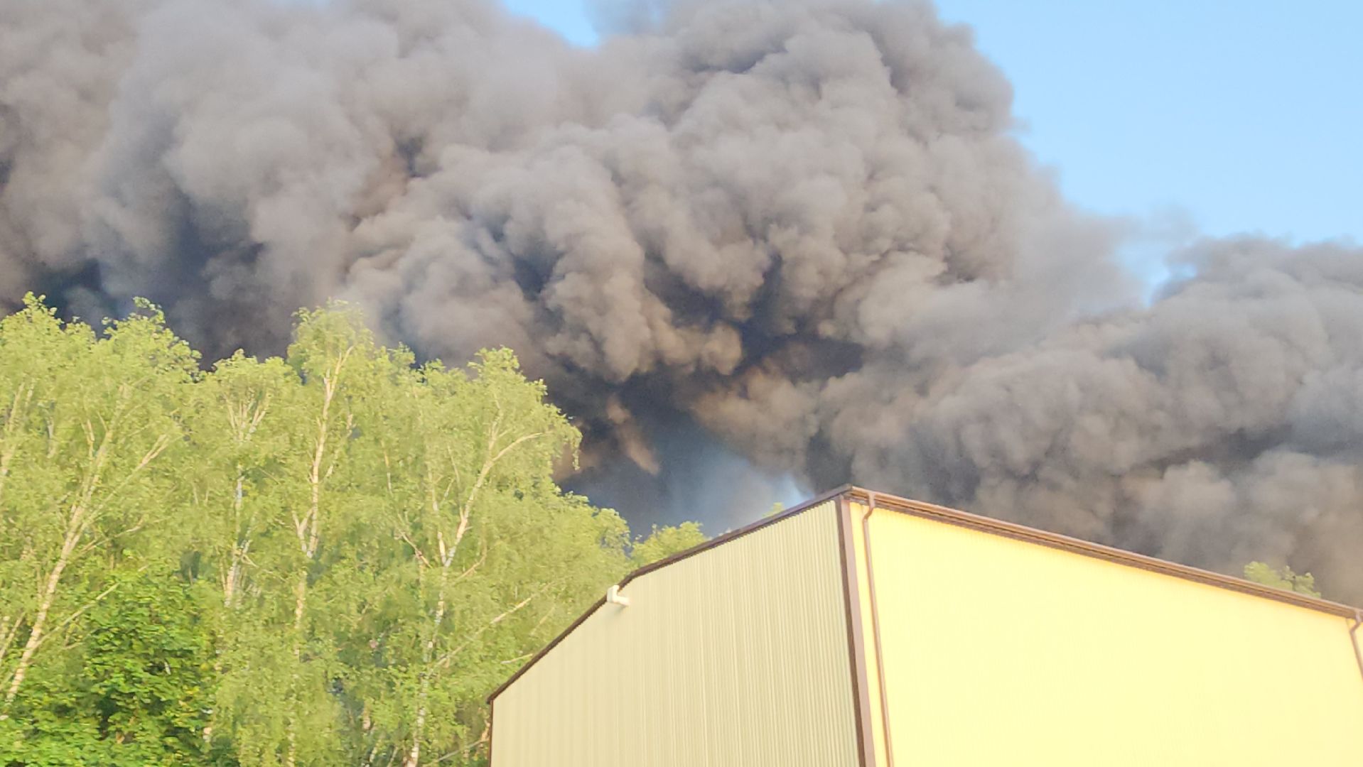 пушкино, пожар, склад, чп, возгорание,