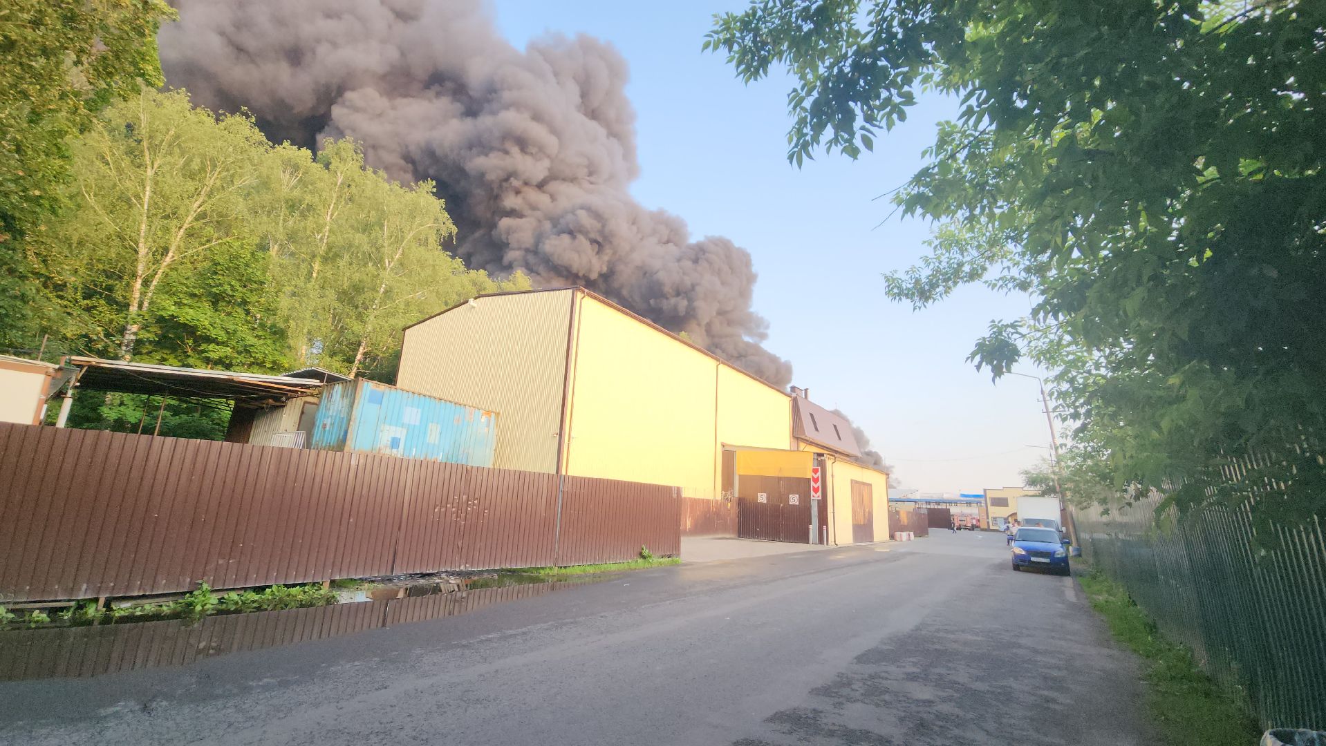 пушкино, пожар, склад, чп, возгорание,