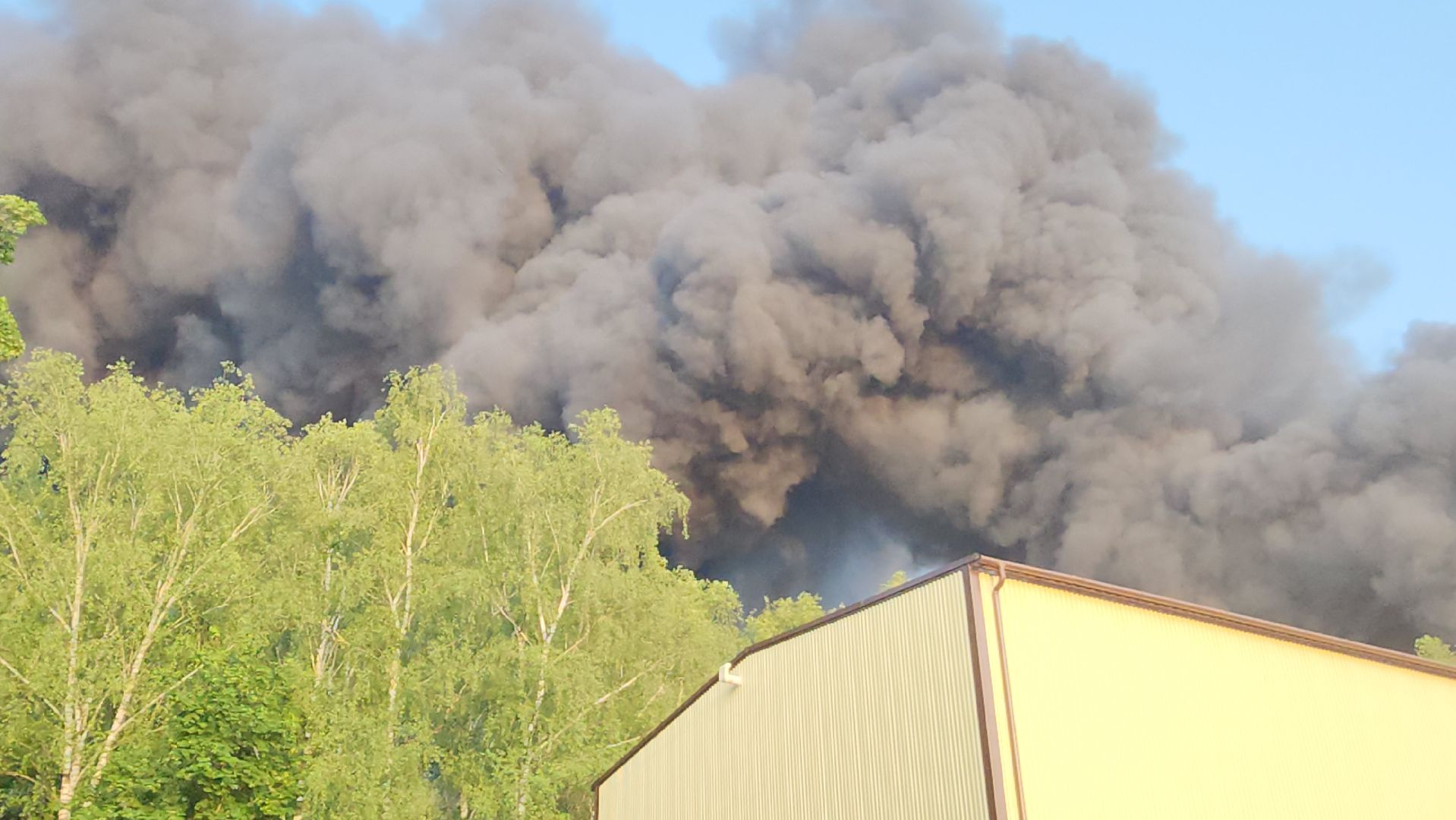 пушкино, пожар, склад, чп, возгорание,