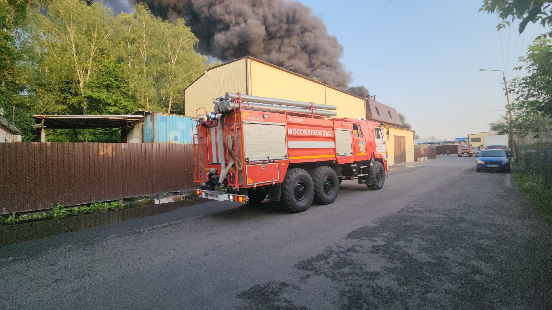 пушкино, пожар, склад, чп, возгорание,
