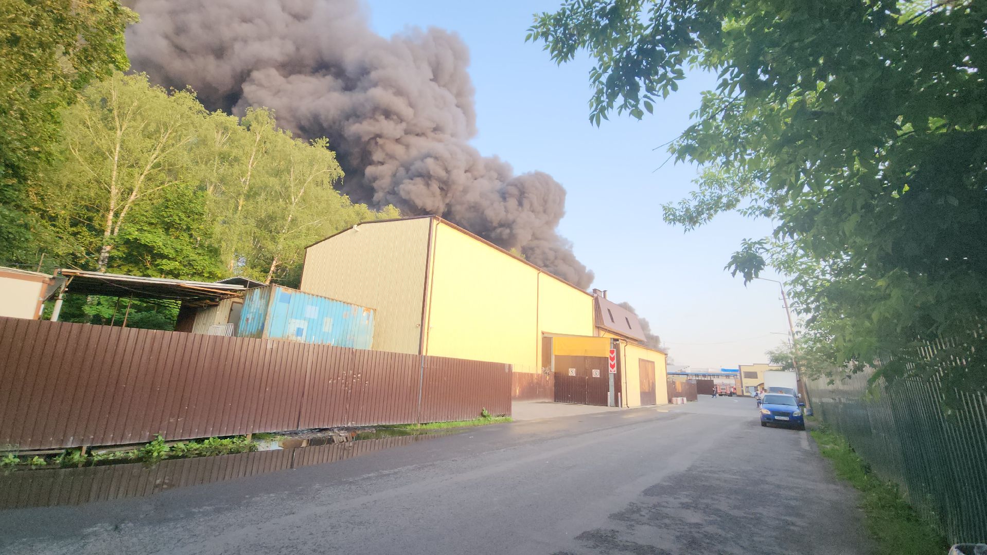 пушкино, пожар, склад, чп, возгорание,