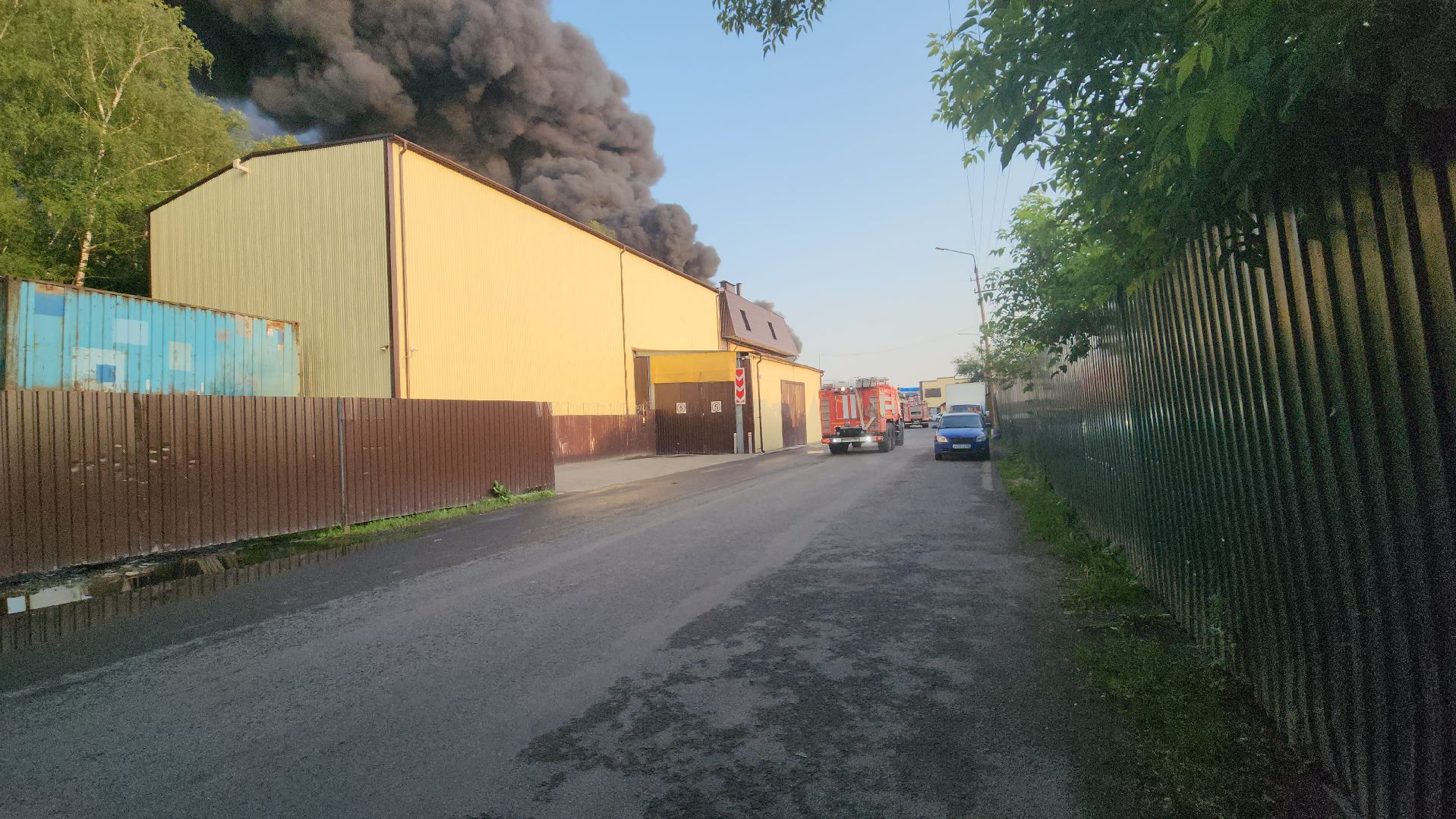 пушкино, пожар, склад, чп, возгорание,