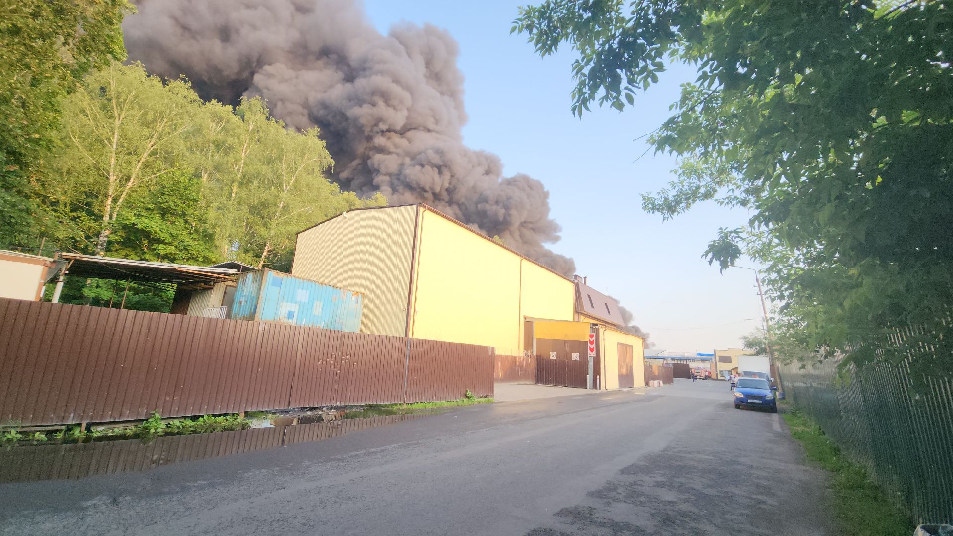 пушкино, пожар, склад, чп, возгорание,