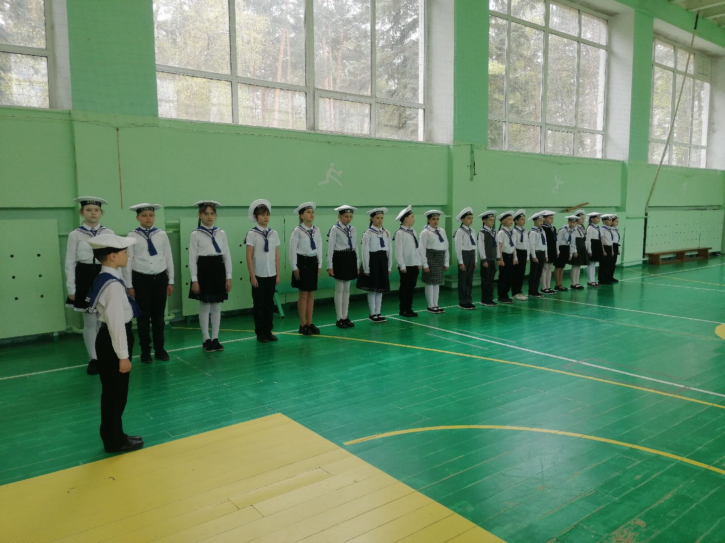 конкурс, строевая подготовка, дети, Лицей 2, Протвино