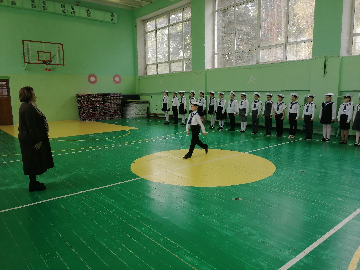 конкурс, строевая подготовка, дети, Лицей 2, Протвино