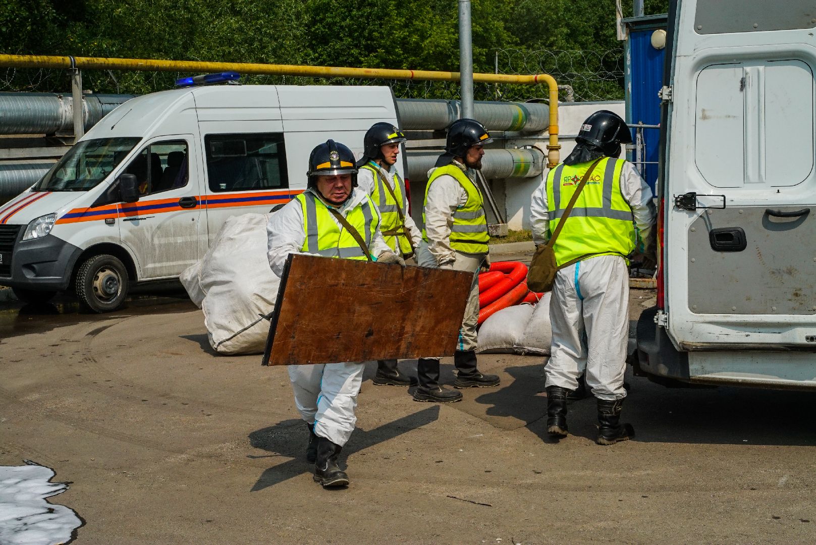 авария, учения, нефть,