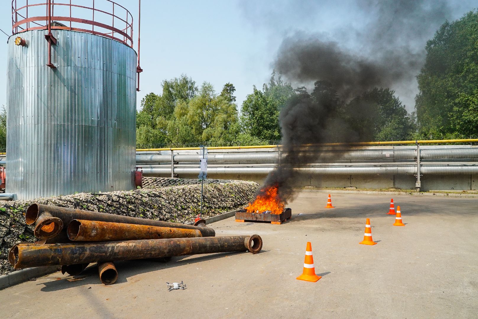 авария, учения, нефть,