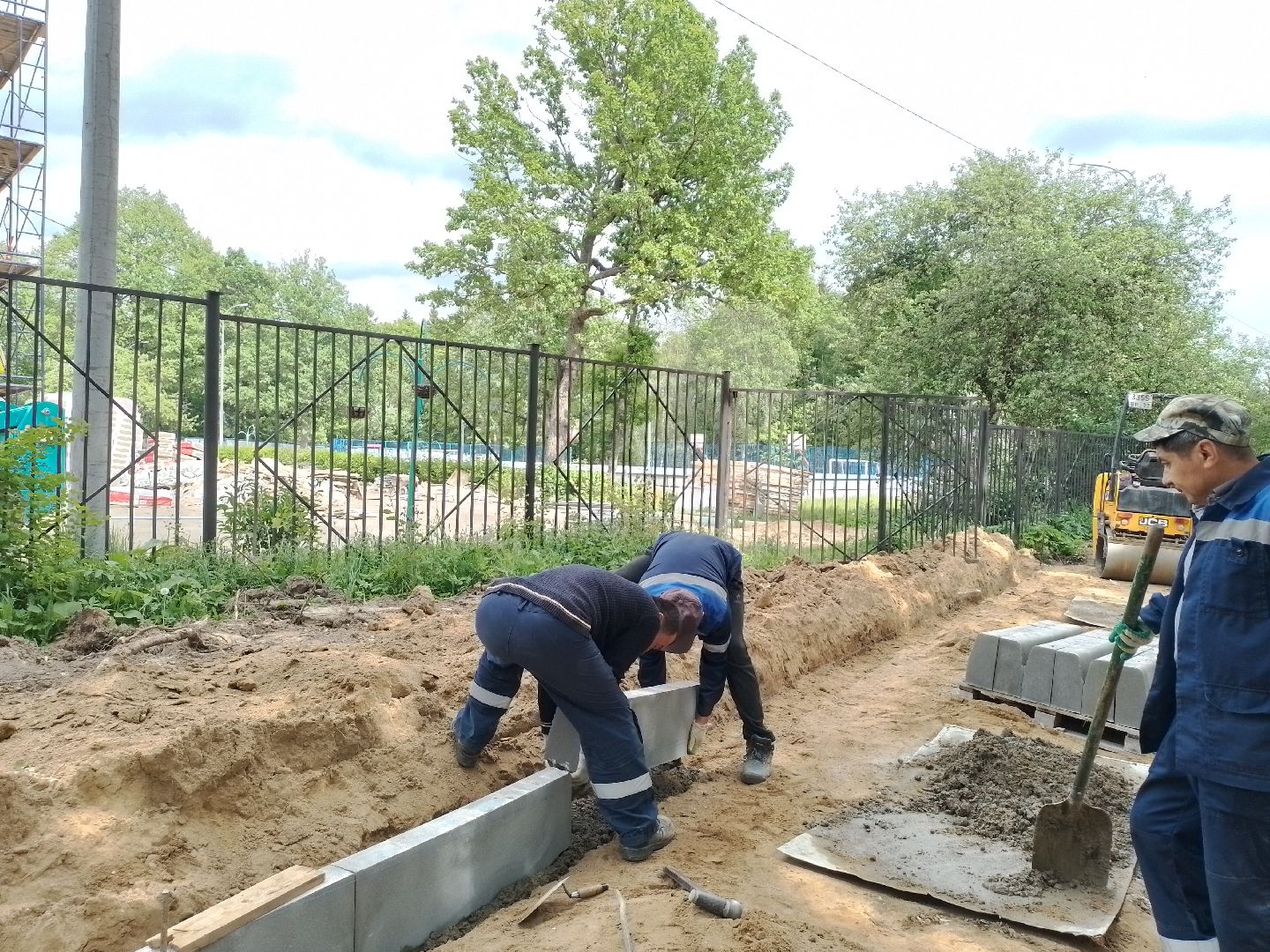 городской округ восход, строителсьтво, благоустройство, школа, аллея,