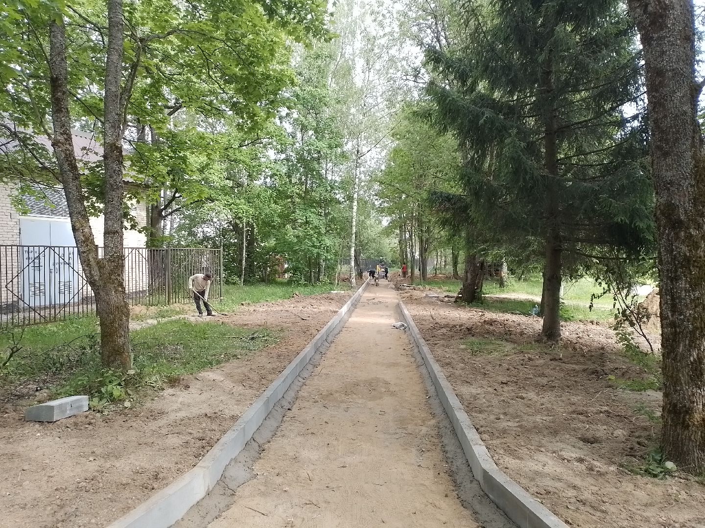 городской округ восход, строителсьтво, благоустройство, школа, аллея,