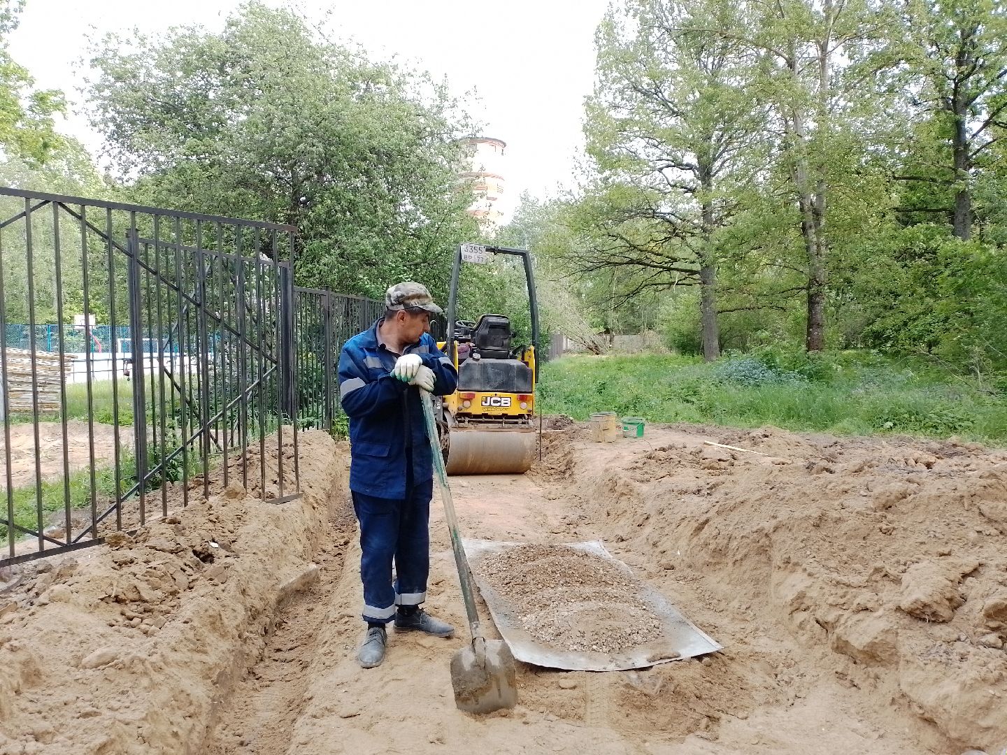 городской округ восход, строителсьтво, благоустройство, школа, аллея,