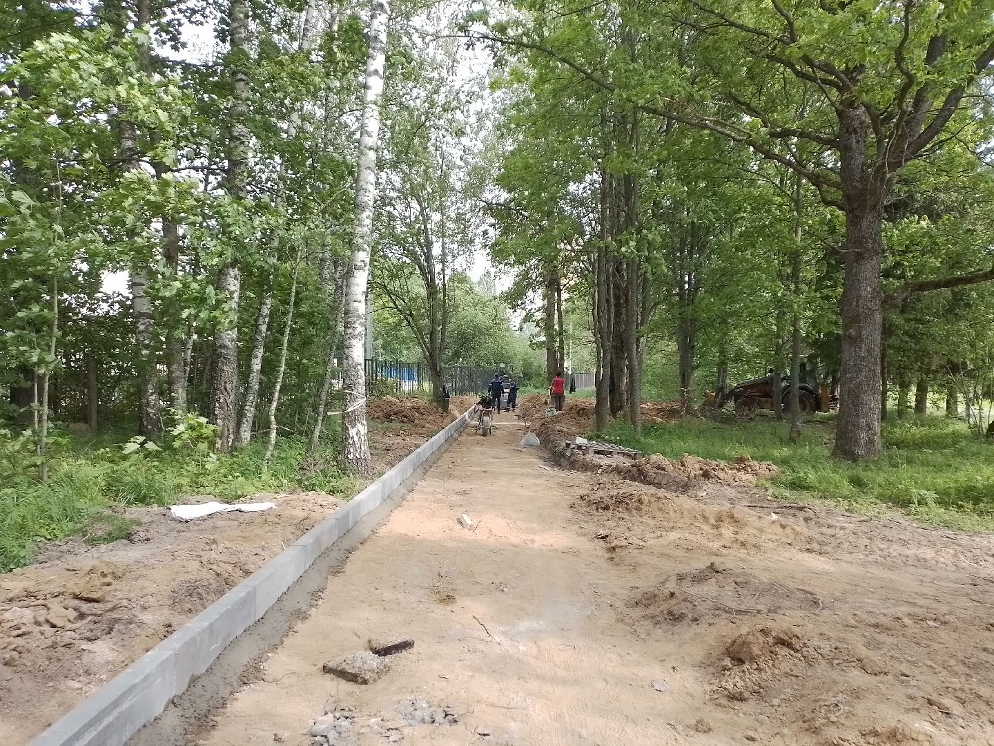 городской округ восход, строителсьтво, благоустройство, школа, аллея,