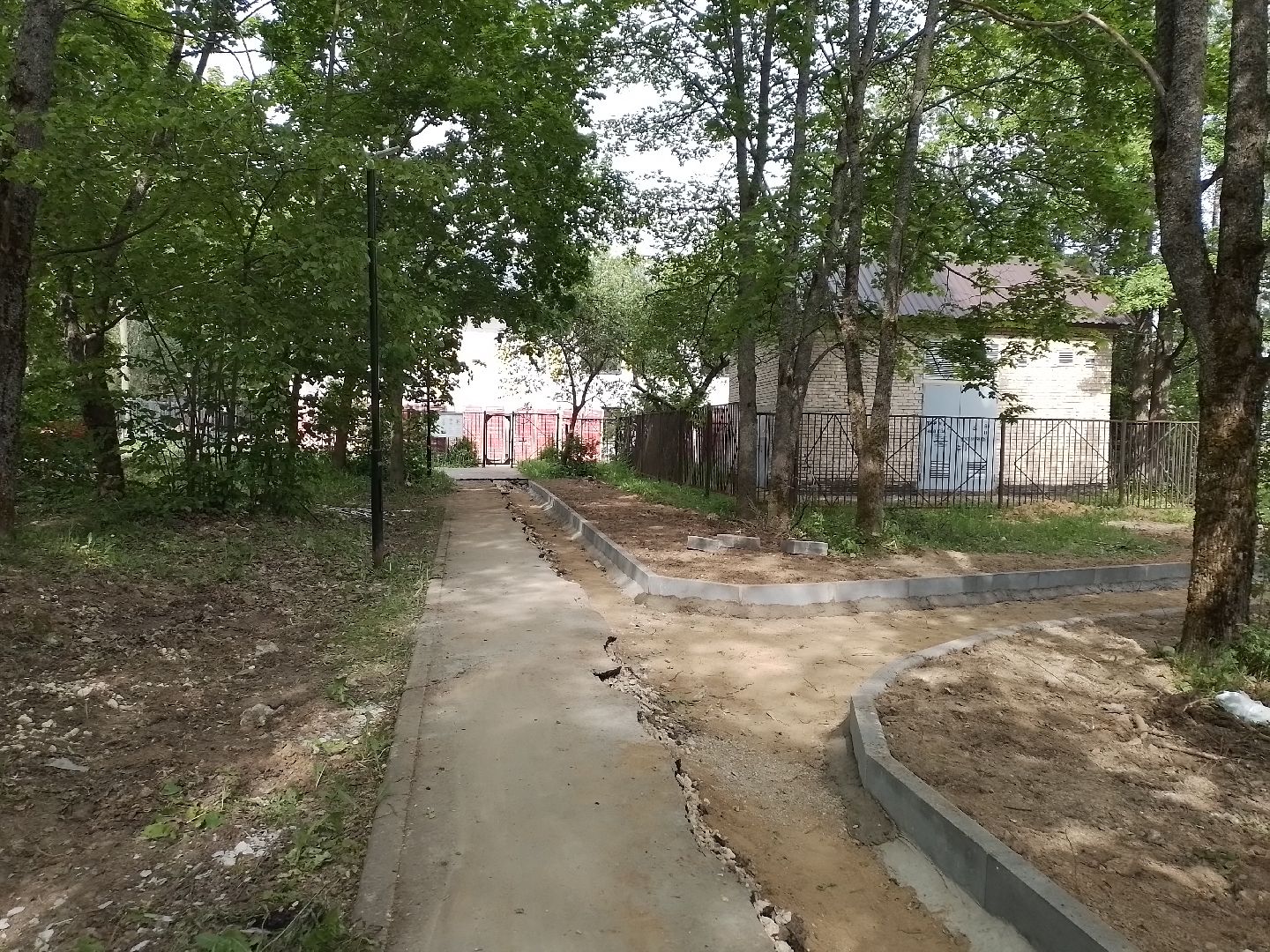 городской округ восход, строителсьтво, благоустройство, школа, аллея,