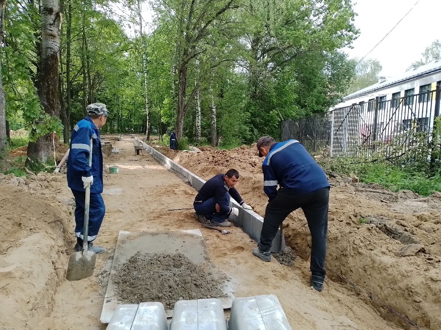 городской округ восход, строителсьтво, благоустройство, школа, аллея,