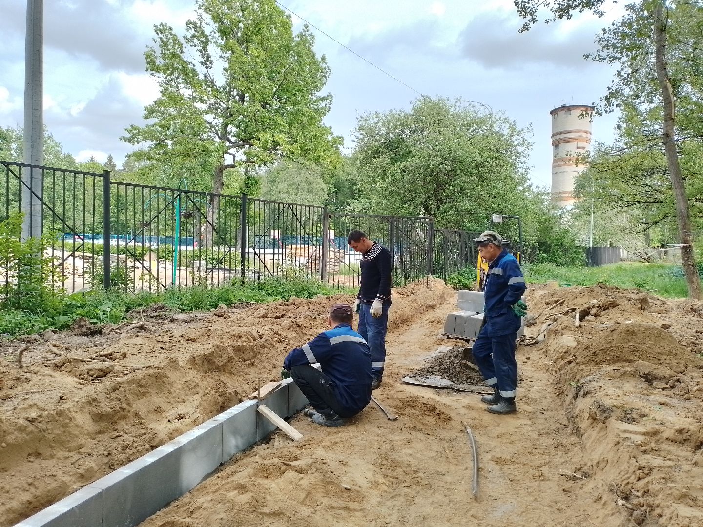 городской округ восход, строителсьтво, благоустройство, школа, аллея,