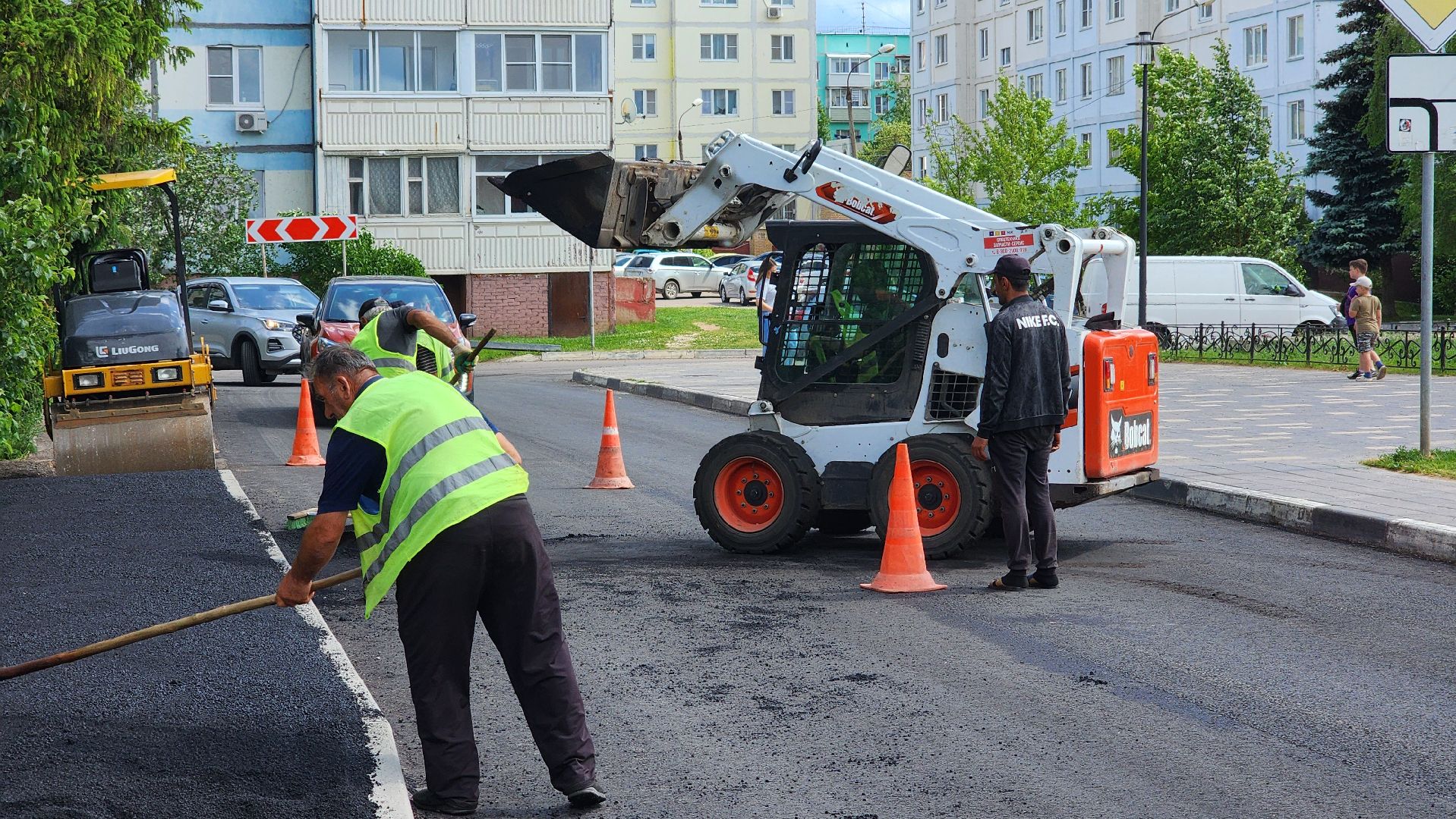 волоколамск, благоустройство, ремонт тротуара,