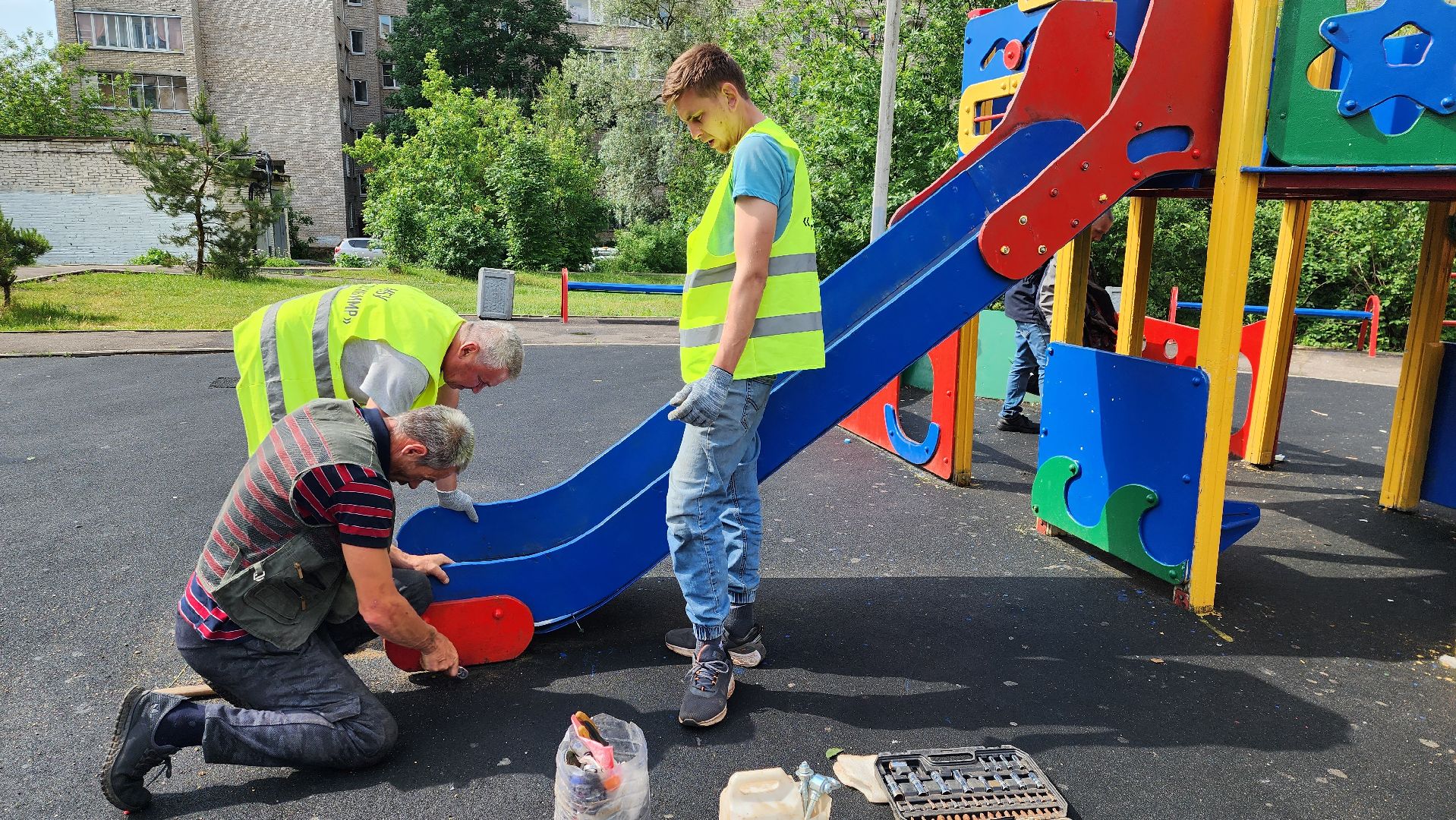 ремонт детских площадок, истра, благоустройство, добродел,