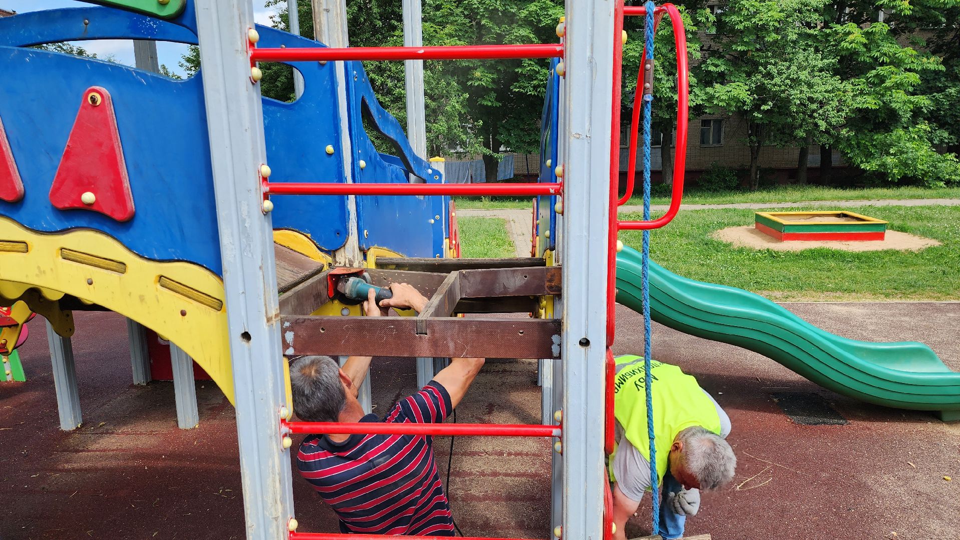 ремонт детских площадок, истра, благоустройство, добродел,