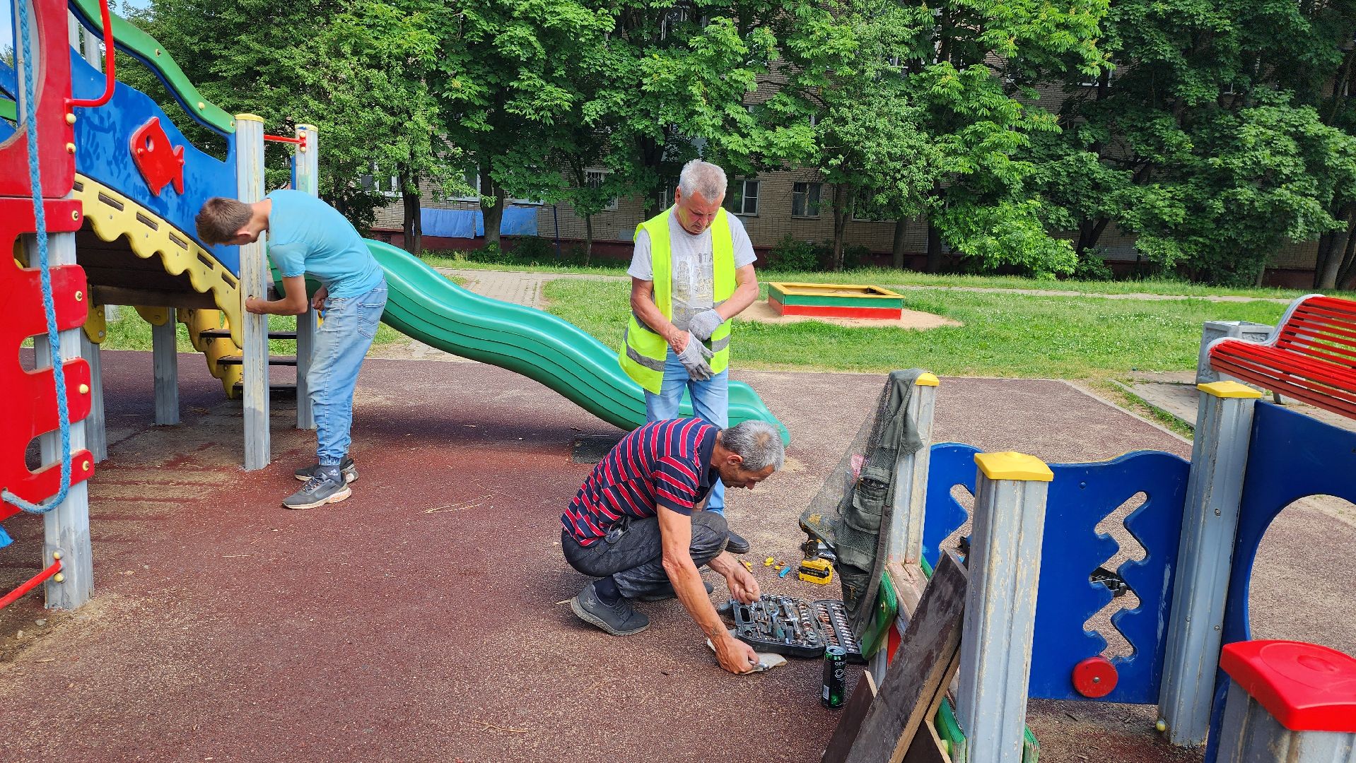 ремонт детских площадок, истра, благоустройство, добродел,