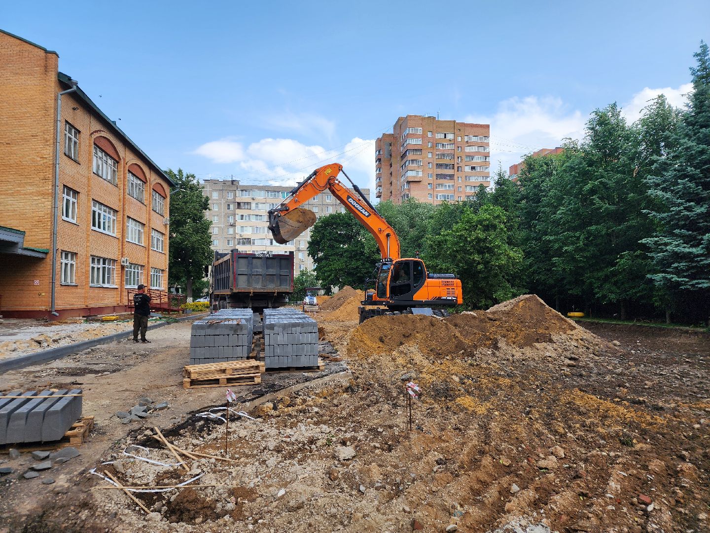 Подольск , школа 29 имени забродина, Строительство,