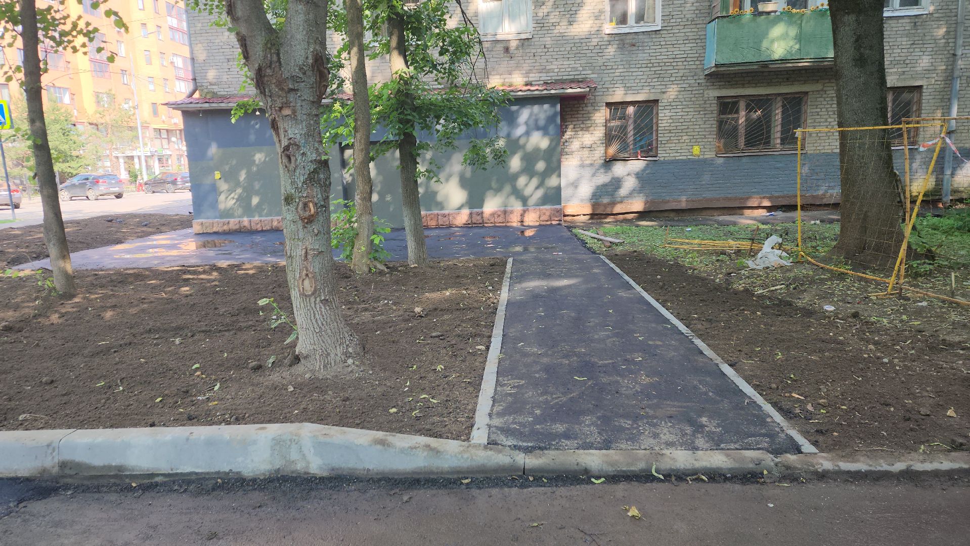 пушкино, благоустройство, асфальтирование дворов, внутриквартальная дорога,подрядчик, ремонт тепловых сетей,