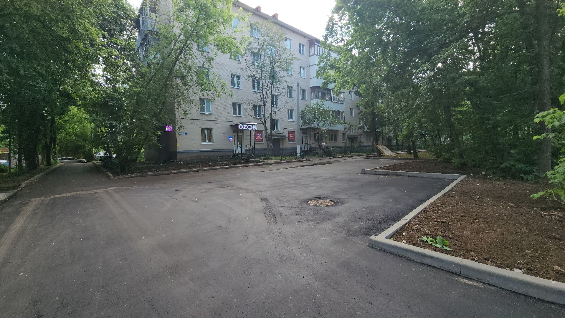 пушкино, благоустройство, асфальтирование дворов, внутриквартальная дорога,подрядчик, ремонт тепловых сетей,