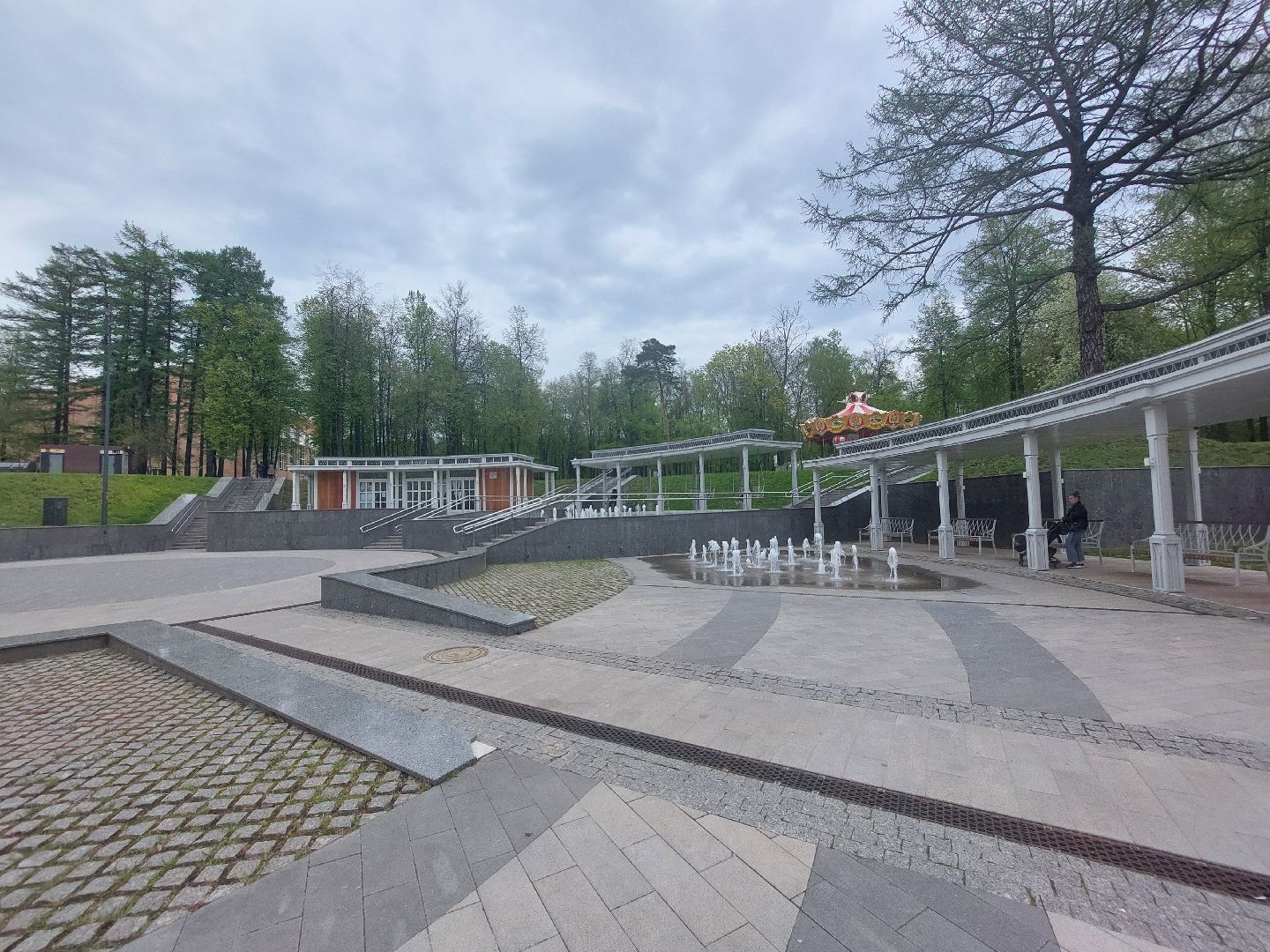 благоустройство, парк, фонтан