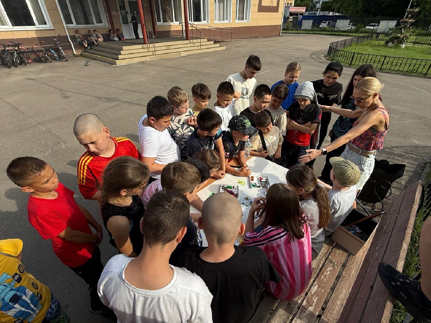 пушкинский округ, поселок, мастер-класс, насекомые, поделки из бумаги, дети, дом культуры, летняя площадка,