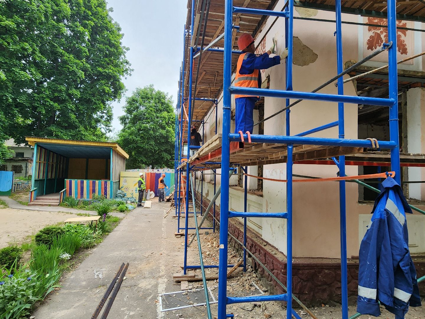 чехов, улица монтажная, детский сад, дошкольное отделение, капитальный ремонт, обновление, строительство, реконструкция, ремонт бассейна, черновая отделка, фасадные работы, кровля, инженерные сети, госпрограмма московской области,гимназия 2,