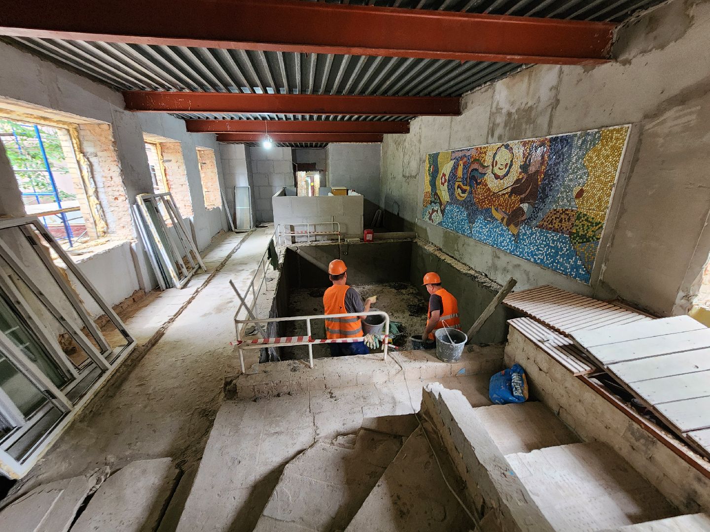 чехов, улица монтажная, детский сад, дошкольное отделение, капитальный ремонт, обновление, строительство, реконструкция, ремонт бассейна, черновая отделка, фасадные работы, кровля, инженерные сети, госпрограмма московской области,гимназия 2,