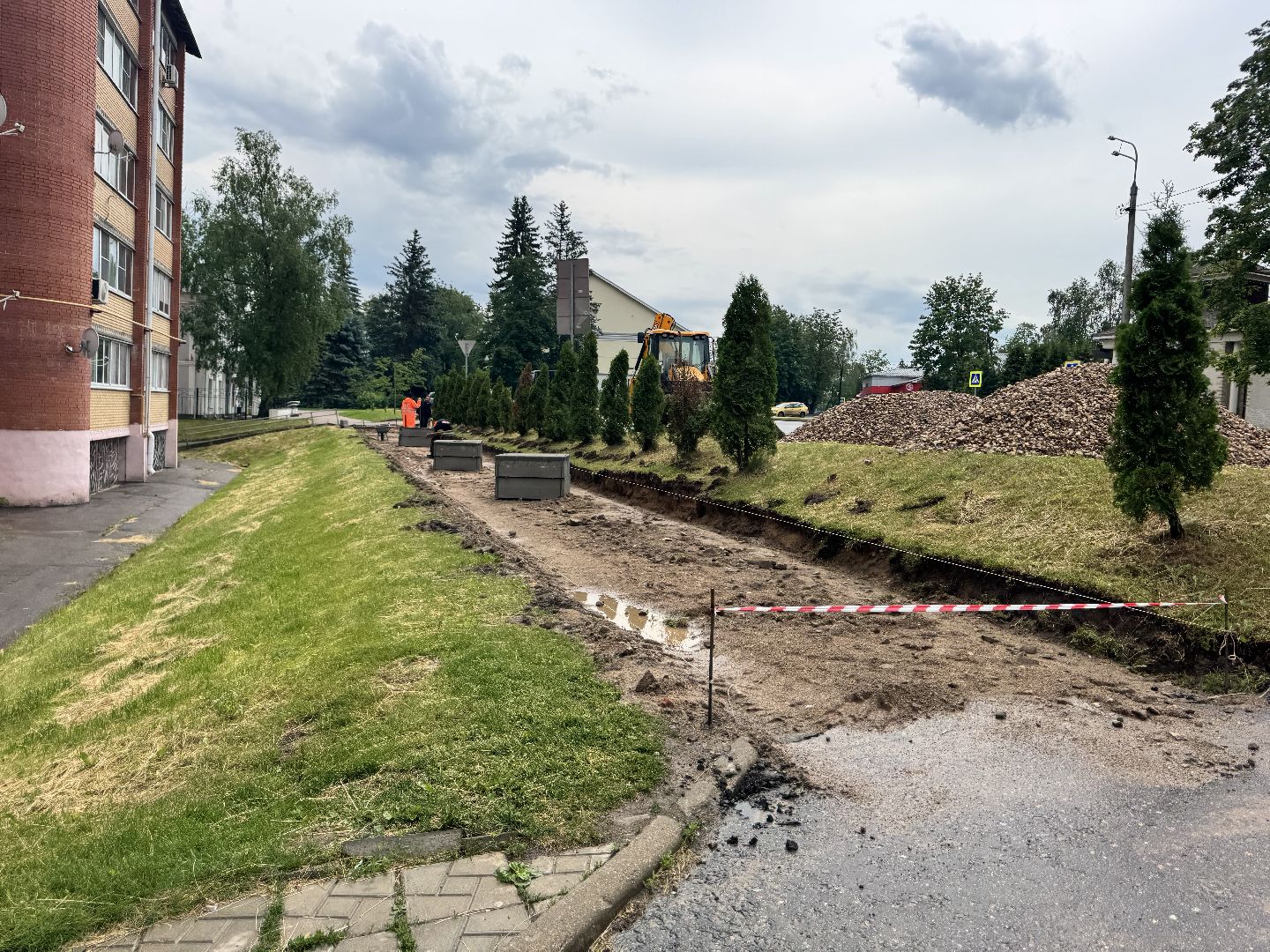 шаховская, ремонт дороги, благоуйстройство,