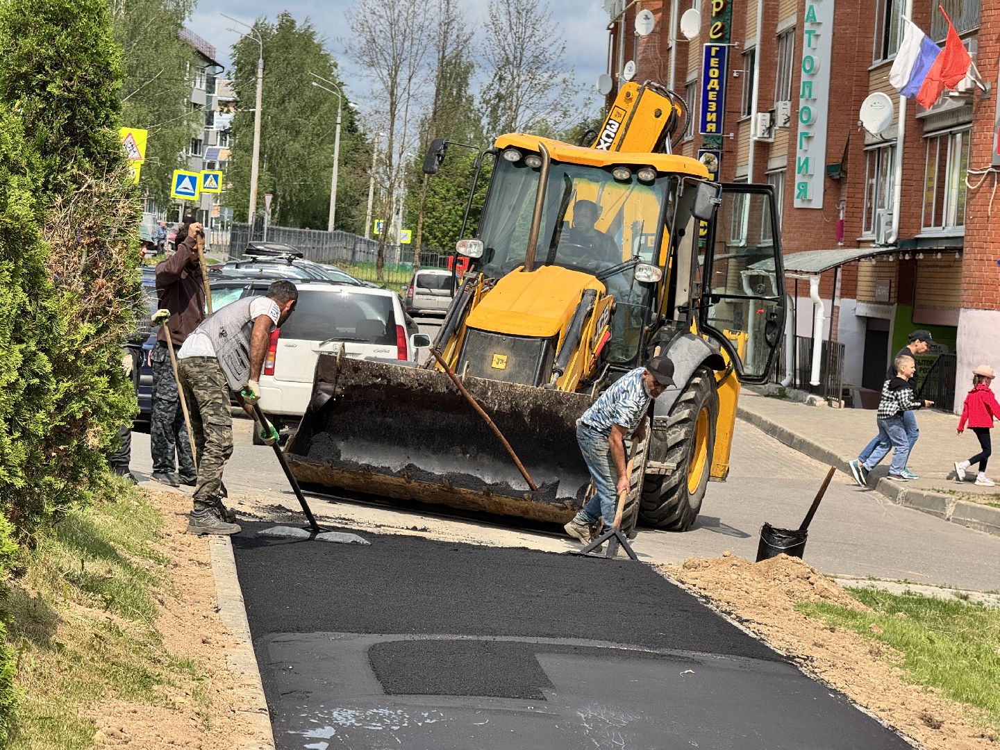 шаховская, ремонт дороги, благоуйстройство,