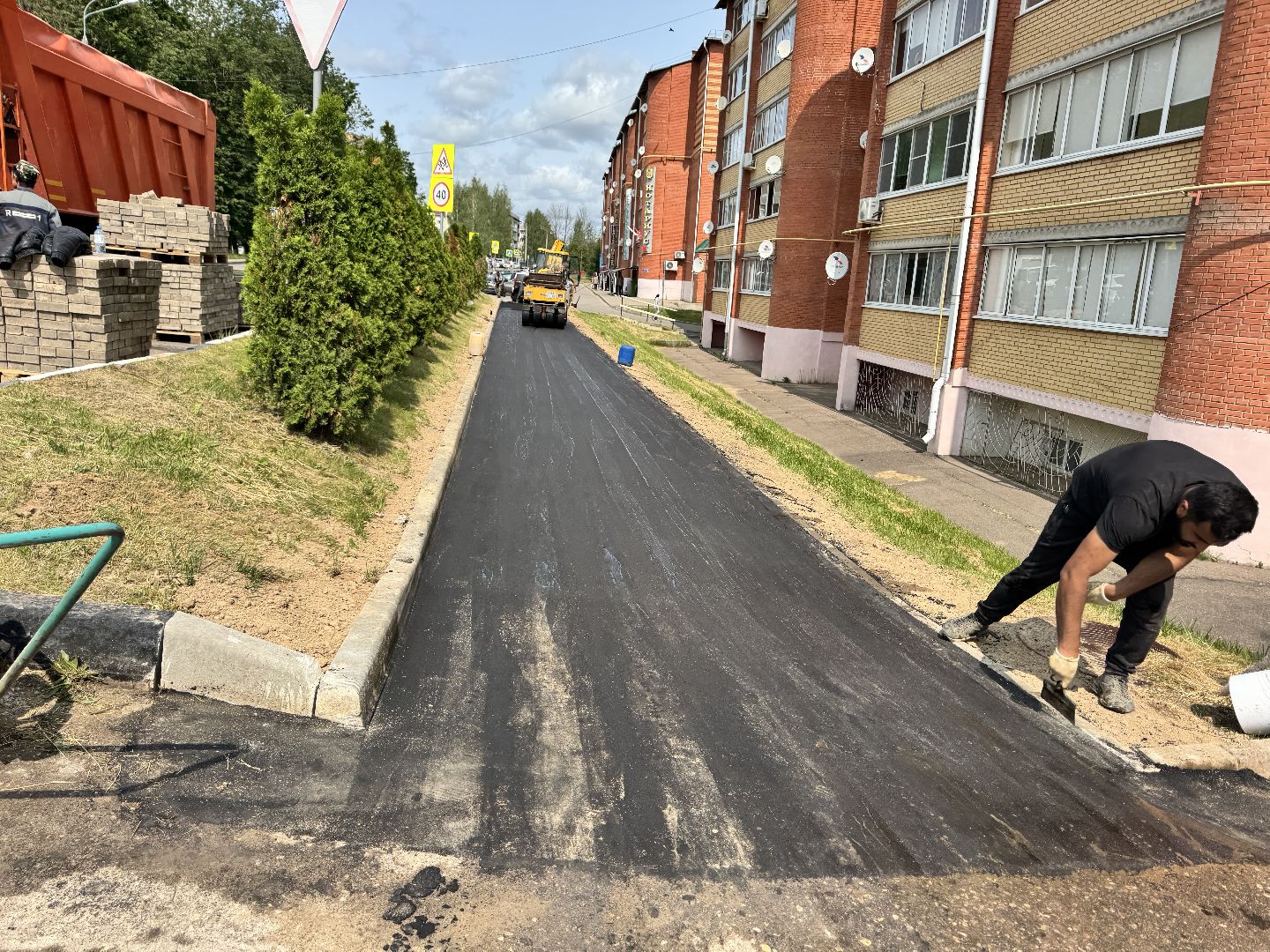 шаховская, ремонт дороги, благоуйстройство,