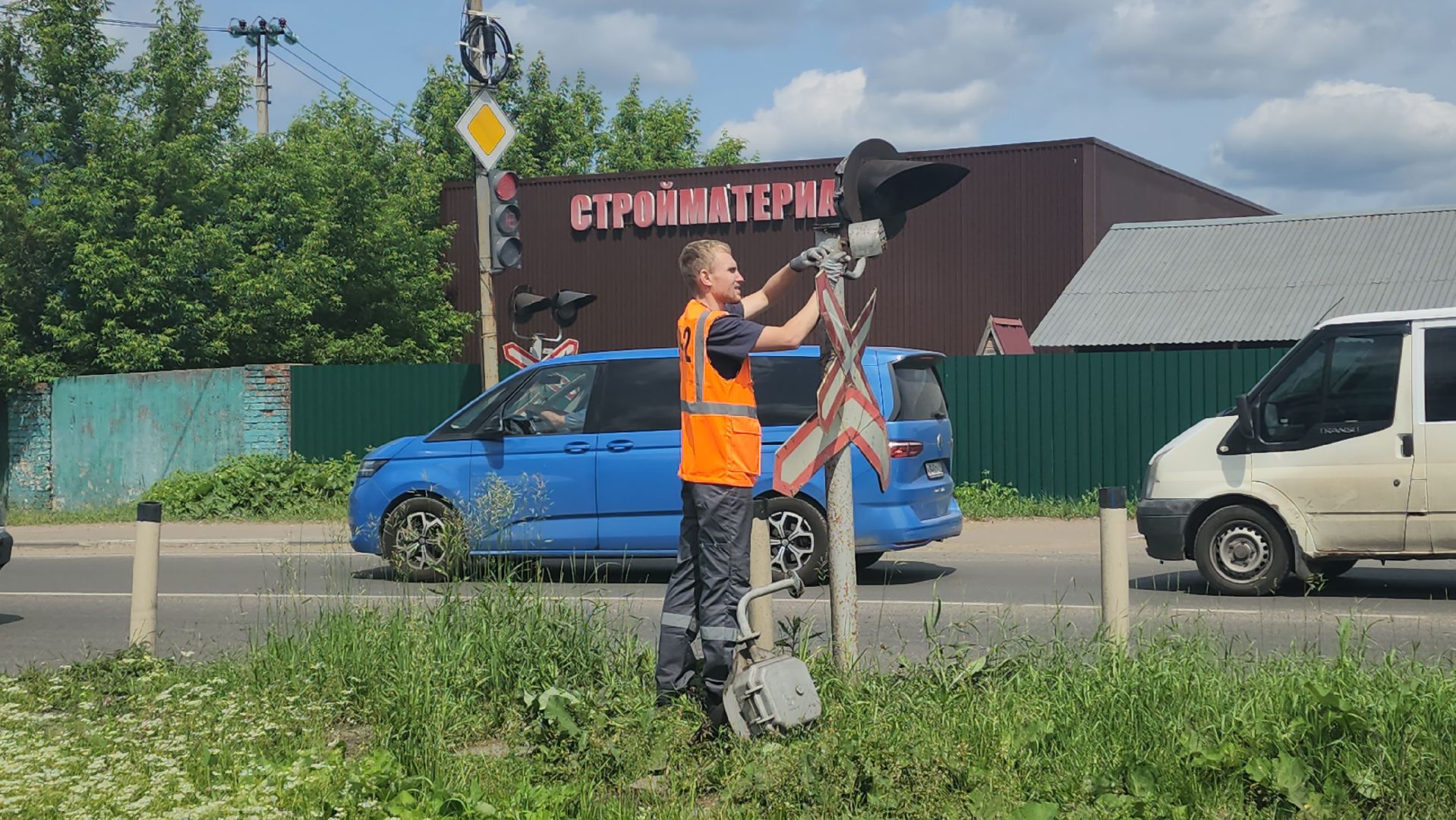 ивантеевка, вертикалки, ржд, светодиоды,  железная дорога, светофор, железнодорожные пути, железнодорожный переезд,